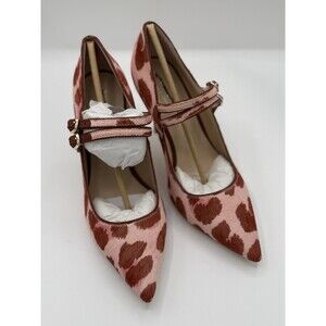 Kate Spade pink and red leopard print heels. Calf Hair Women’s 7 NWB ❤️🩷